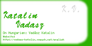 katalin vadasz business card